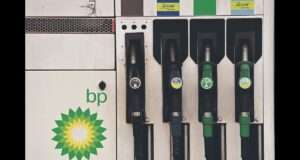 BP shares drastic downfall in profit .
