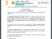 CUET PG Exam Schedule 2025: Key Insights for Candidates Explore essential insights on the CUET PG exam schedule for 2025, including key dates, subject details, and tips for candidates. Image Courtesy (static.toiimg.com)