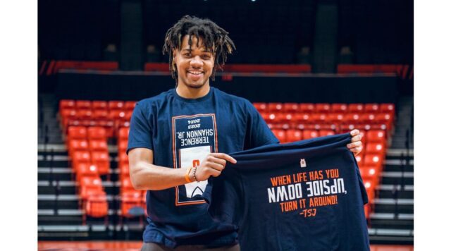 Turning Upside Down into Opportunity: How Terrence Shannon Jr. Transformed a Mishap into a Meaningful Fundraiser - Image 1 Terrence Shannon Jr. turns a jersey mishap into a fundraiser for local youth, showcasing resilience and community spirit.