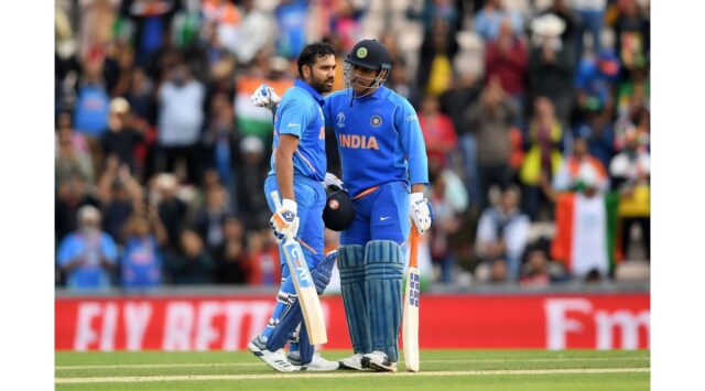 A Clash of Legends: Rohit Sharma vs. MS Dhoni in ICC Finals - Image 1 Explore Rohit Sharma and MS Dhoni's performances in ICC finals and the implications for the upcoming Champions Trophy. Image courtesy (statico.sportskeeda.com)