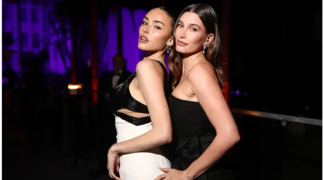 Celebrating Friendship and Fashion: Madison Beer and Hailey Bieber at the Oscars After-Party - Image 1 Madison Beer and Hailey Bieber shine together at the Oscars after-party, showcasing friendship and stunning fashion in a memorable night (www.realitytea.com).