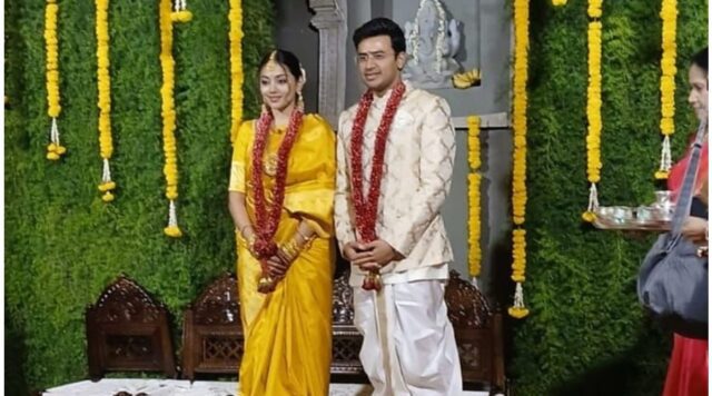 Celebrating Love and Tradition: Insights into Tejasvi Surya's Wedding to Sivasri Skandaprasad - Image 1 Explore the wedding of Tejasvi Surya and Sivasri Skandaprasad, blending love, tradition, and cultural significance. Image courtesy (www.hindustantimes.com)