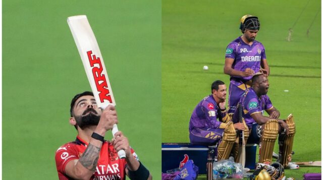 KKR vs RCB Toss: A Crucial Moment in IPL 2023 A recount of the thrilling toss between KKR and RCB in IPL 2023, highlighting its significance and impact on the match. Image courtesy (images.indianexpress.com)