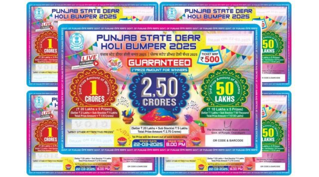 Punjab State Holi Bumper 2025 Results: What You Need to Know The Punjab State Dear Holi Bumper Lottery 2025 results are out! Discover the winners and what this means for you. Join the excitement of Holi and the chance to win big (www.prabhatkhabar.com).