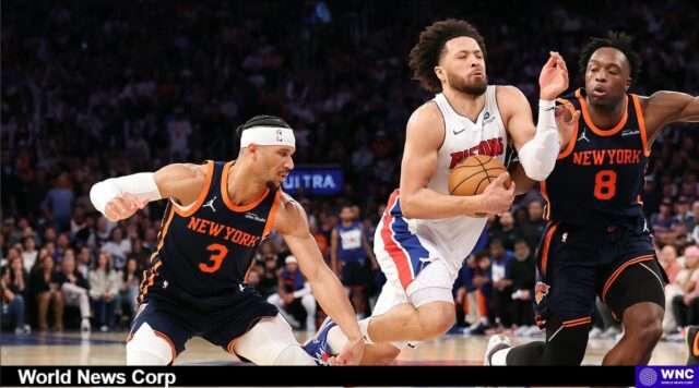 Cade Cunningham's Stellar Performance: How the Pistons Turned the Tide Against the Knicks Cade Cunningham leads the Pistons to victory over the Knicks in Game 2, breaking a long playoff losing streak and showcasing his talent. Image courtesy (jb-optimus.s3.ap-south-1.amazonaws.com)