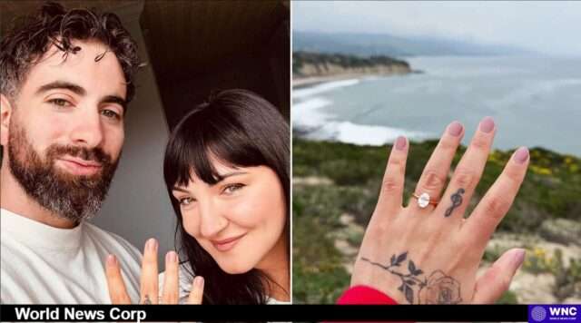 Julia Michaels' Engagement: A Celebration of Love and Artistry Julia Michaels announces her engagement to Mat Rule, sharing heartfelt moments and a stunning oval diamond ring. Image courtesy (jb-optimus.s3.ap-south-1.amazonaws.com)