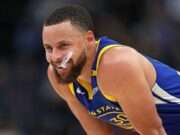 Stephen Curry in 2025: The Warriors’ Maestro Aims for Another NBA Crown – Can He Shoot His Way to Glory? An engaging look at Stephen Curry's role in the Golden State Warriors as the NBA season begins, focusing on his impact, leadership, and the team's prospects. Image courtesy (assets-cms.thescore.com)